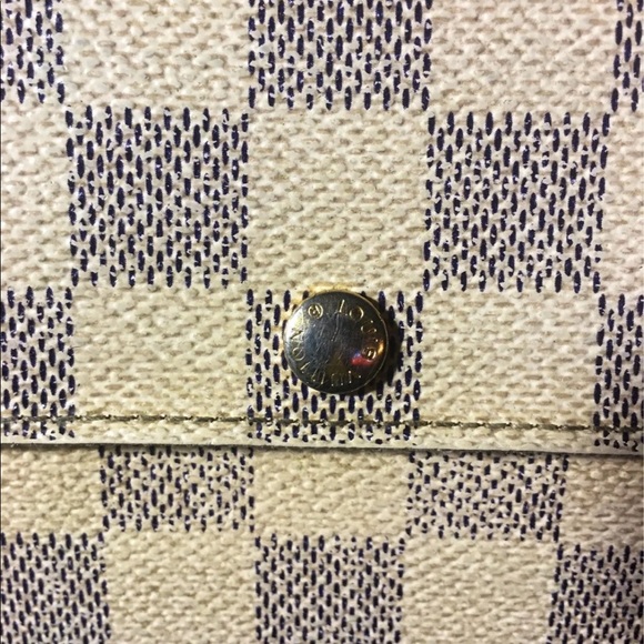 SOLDAuth Louis Vuitton Damier Azur Sarah Wallet - Picture 7 of 13